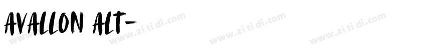 avallon alt字体转换